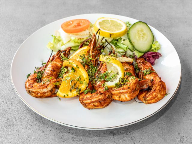TAJ MAHAL LA ROCHE Gambas tandoori — TAJ MAHAL à La Roche-sur-Yon